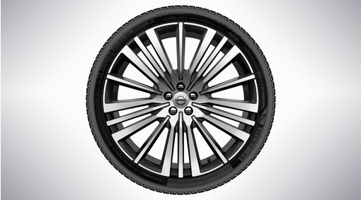 Ruedas completas, 22" 20 radios Black Diamond Cut 